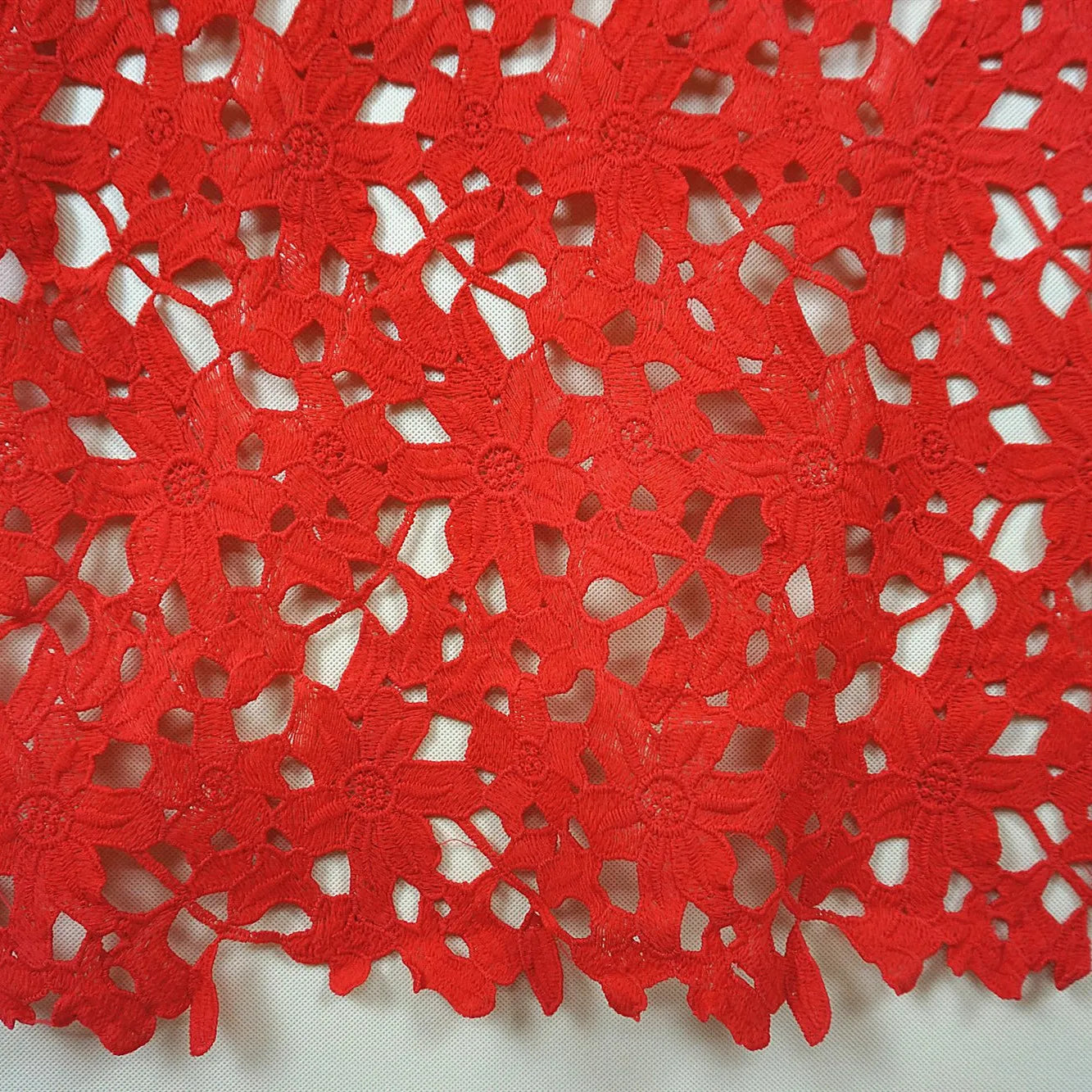 Red African Wedding Party Bridal Milk Silk African Nigerian Party Dress Lace Fabric