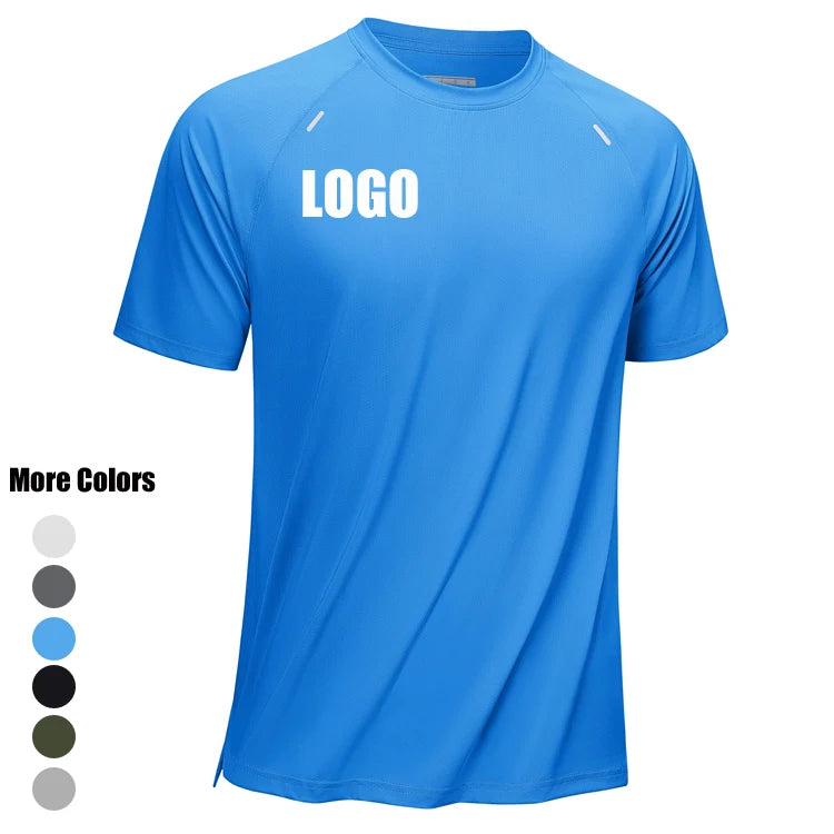 Affordable Summer Gym Short Sleeved T-shirt Custom Round Neck t Shirt Wholesale Crew Neck T-shirt
