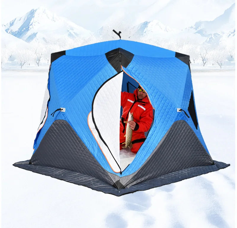Low MOQ Ice Fishing Tent Winter Fishing House  Sauna Tent Outdoor Camping Fishing Hut