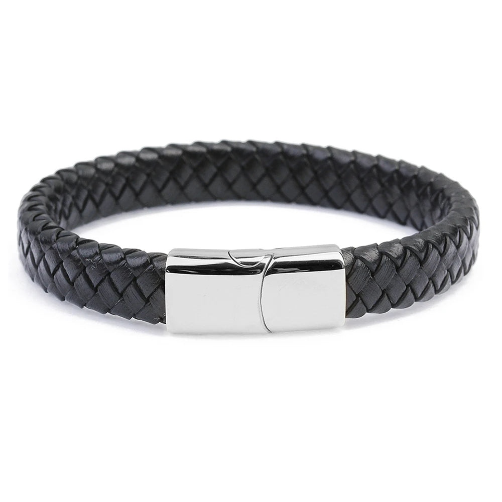 Wholesale Trendy MJ Brand Fashion Jewelry Customize Stainless Steel Rose Gold Plated Engraveable Christian Bangle Bracelet Men