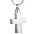 Stainless Steel Cross Urn Ashes Keepsake Ashes Cross Cremation Pendant Locket Memory Necklace Casket Western Style Holder Jar
