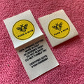 Soft 100% Organic Cotton Labelsclothing Main Cotton Label for Garments and Hats