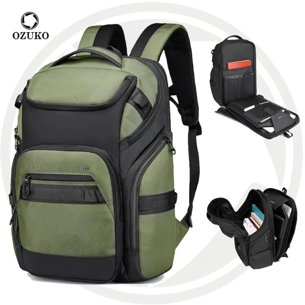 Ozuko 9799 Travel Backpack Business Laptop BackpackTSA-Flight Approved Backpack Fit 15.6 Inch Laptop for Men Women