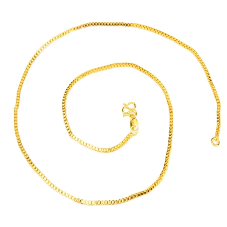Dubai Vietnam Sand Gold Jewelry Brass Gold Plated Jewelry Box Necklace Ladies Pendant With Chain Accessories Factory Wholesale