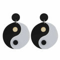 Hot Exaggeration Tai Chi Bagua Yin-yang Earrings Popular Alternative Large Pendant Earrings