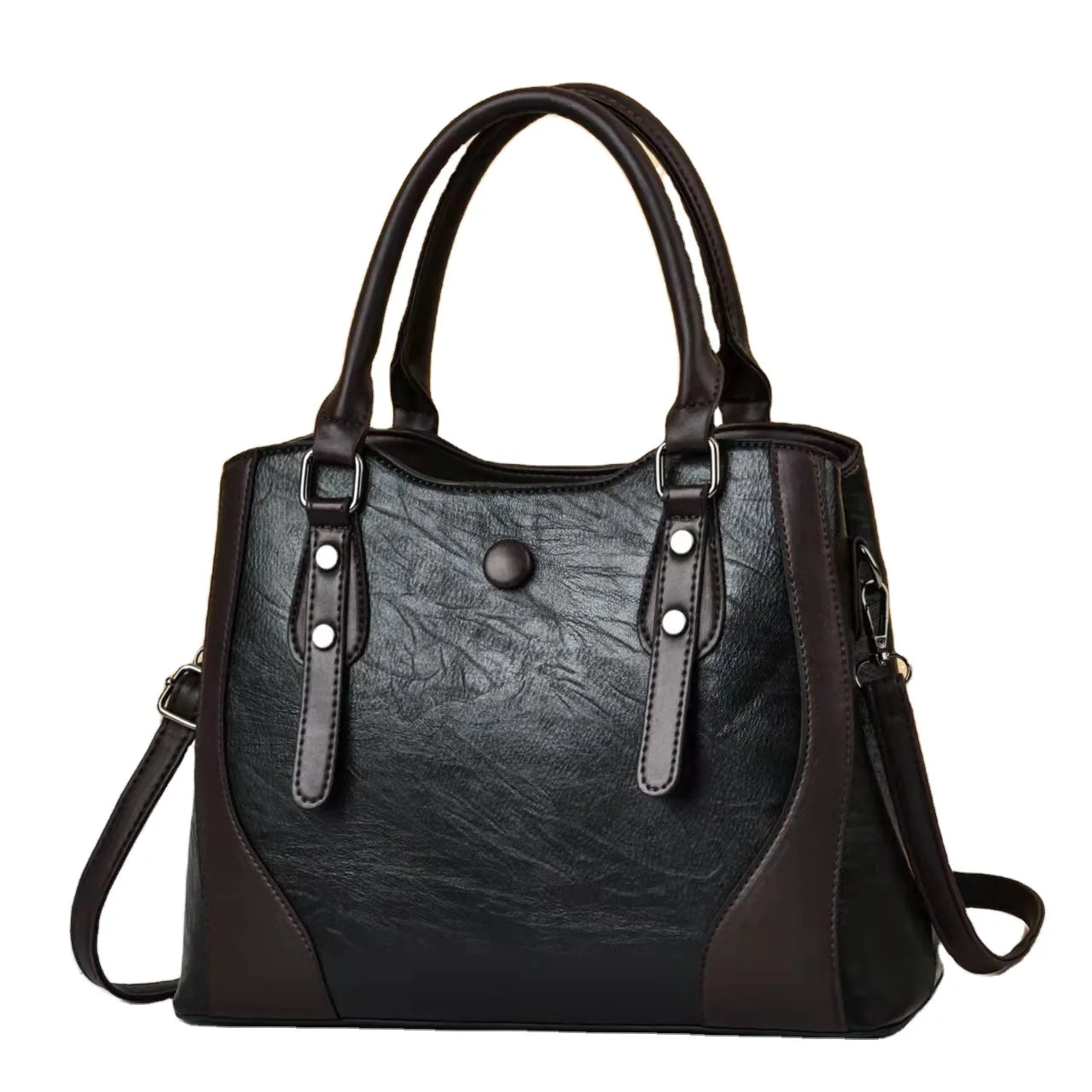 2022 Fashion New Color Matching Large Capacity Leather Ladies Shoulder Bag Cross-body Bag Versatile Woman Bagscommuting Handbags