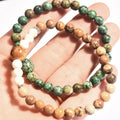 Fashion DIY Agate Bead Bracelet African Turquoise 6mm 10mm Yoga Wedding Party Jewelry Charm Bracelets for Gift