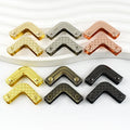 Meetee BF356 25mm Bag Hardware Accessories DIY Handmade Zinc Alloy Decorative Bag Buckle Edge Banding Product Corner Buckles