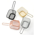 Factory Wholesale Mini Metal French Fries Fry Basket Square Snack Restaurant Snacks American Dim Sum Colander & Strainer