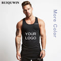 RUIQUWIN New Men's Stretch Training Running Basketball Uniform Sports Sleeveless Solid Color Vest Popular Fitness Vest