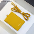 Hiram Beron OEM Dropship Wholesale Custom Logo Security Card Case Italian Cow Leather ID Staff Card Holder Tag