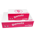 Hot Selling Food Grade Foldable White Card Custom Donuts Packaging Boxes with Custom logo Printing