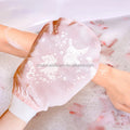 New Arrival Exfoliating Gloves Natural Raw Cocoon Silk Exfoliating Bath Mitt 100% Pure Silk for Face and Body Remove Dead Skin
