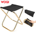 WOQI Fishing Seat Footstool Small Folding Stool Portable Chairs