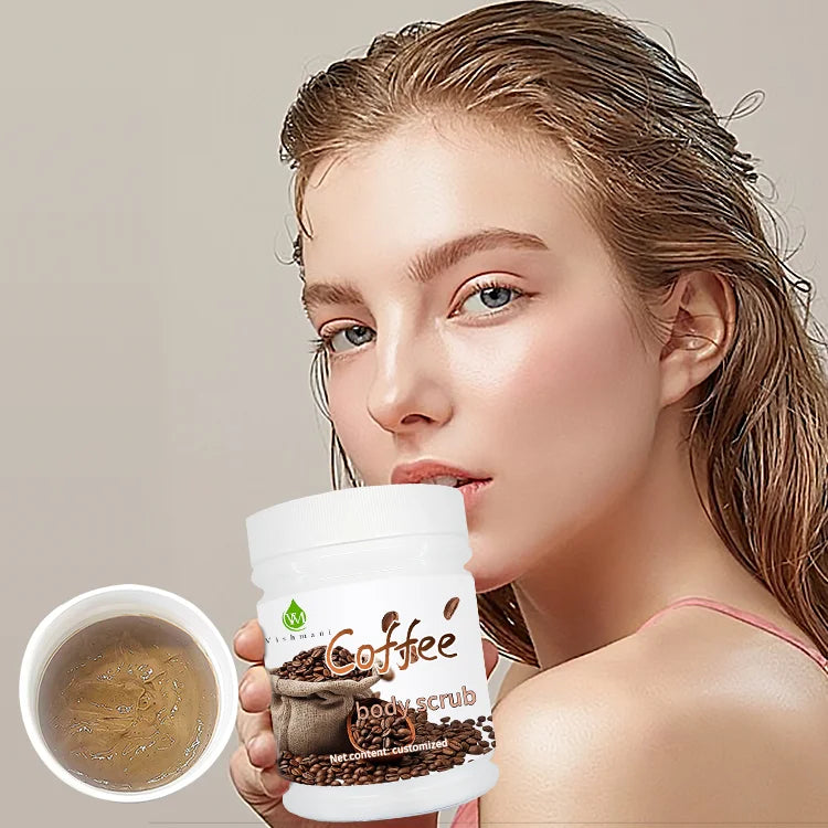 New Custom Organic Body Scrub Wholesale Logo Natural Brand Coffee Scrub Exfoliating