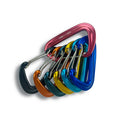 Lightweight 12KN D-Shape Aluminum Wiregate Carabiner Keychain 1300KG Max Load Anodized Finish Small Multipurpose Key Rings Hooks