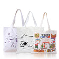 8oz Handle Canvas Bag Custom UV Full Color LOGO 100% Cotton Canvas Tote Bag Promotion Shopping Bag