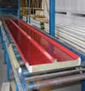 High Quality  Insulation Material Thermal Insulation 50mm 100mm Rock Wool Roof Sandwich Panel with Polyurethane Edge