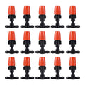 4mm Garden Irrigation Adjustable Orange Watering Cooling Sprinkler Atomizing Nozzle With Tee Connector