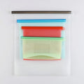 Eco Friendly Customize Own Logo Reusable Silicone Food Storage Bags Ziplock Refrigerator Picnic Waterproof Silicon Bags