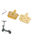 TONGLI Yellow Copper Full-metallic Disc Brake Pads for Kugoo G-Booster Electric Scooter BMX Use