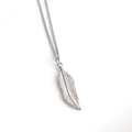 Captivating Steel Silver Tone Necklace Feather Design Inspired by Nature Fashionable Accessory for All Genders