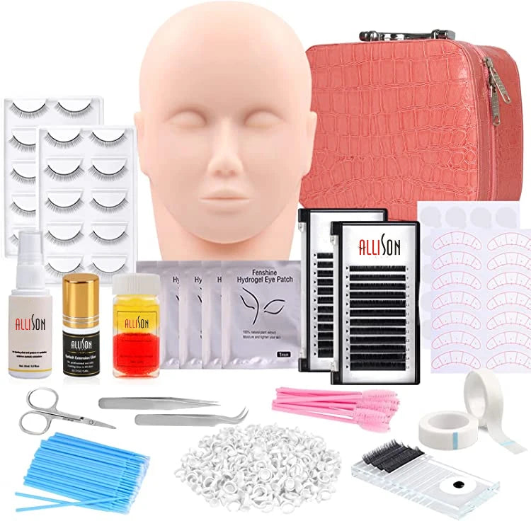 Hot Selling Starter Lash Kit Set Professional Eyelash Extension Tools Eyelash Extension Training Kits