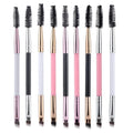 Custom Logo Double End Eyebrow Brush Eyelash Brush Mascara Wands Makeup Applicator Eyelash Extensions Single Eye Brush
