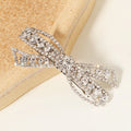 Miallo Claw Chain Wedding Hair Accessories Sparkling Rhinestone Bobby Pin Bridal Hair Clip Bow Knot Headpiece