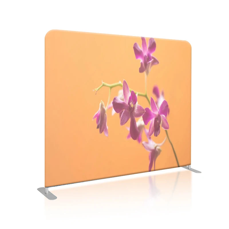 10ft Polyester Fabric Custom Logo Print Straight Aluminum Tube Frame for Exhibition Tradeshow Displays Backdrop