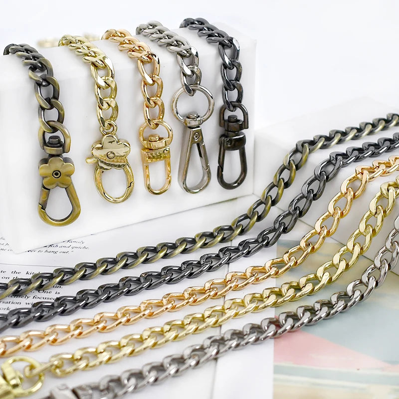 Meetee BF077 120cm Metal Bag Handbag Replacement Shoulder Strap Chains DIY Crafts Hardware Accessories