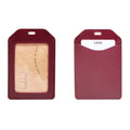 Boshiho  Genuine Leather Lanyard Holder  Business Card Horizontal School  Security Badge Holder with Lanyard