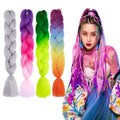 FujiaWholesale 24 Inch Hot Water Setting Jumbo Yaki Hair Braiding Hair Twisted Ombre Jumbo Braid Synthetic Hair