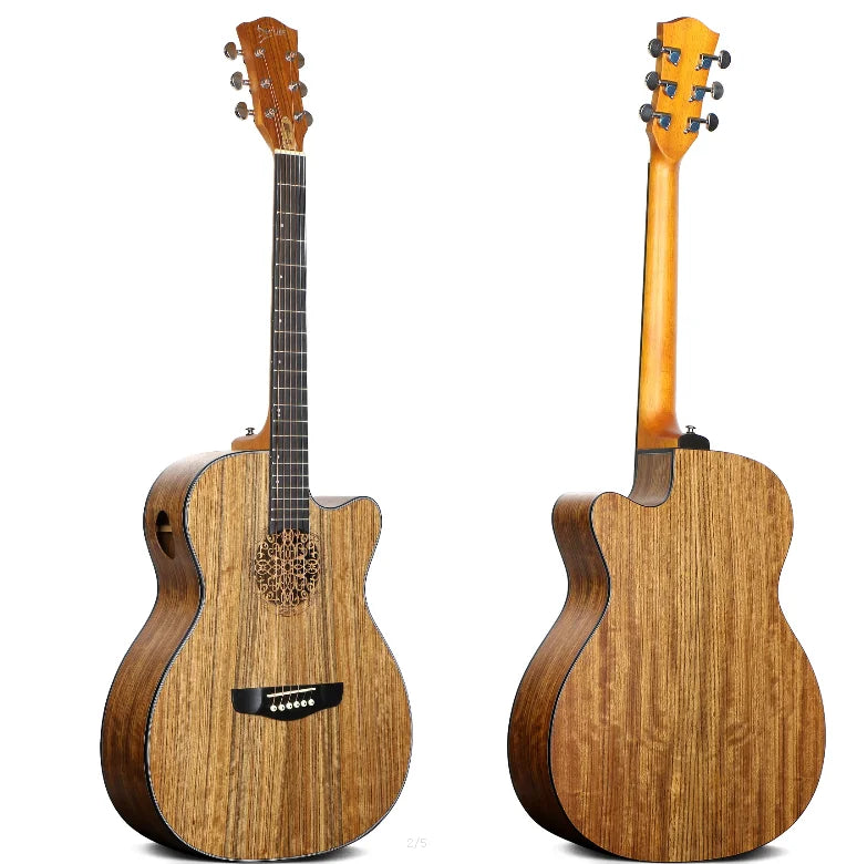 Hickory Wood Plywood Acoustic Guitar 40 Inch Matt Guitar