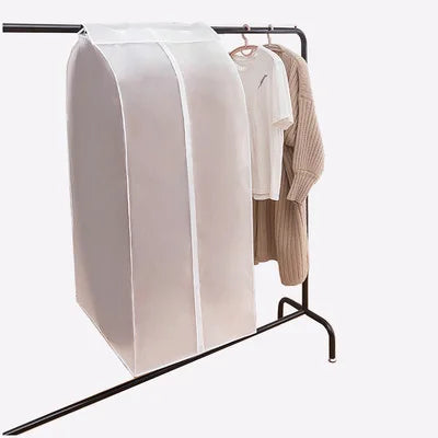 PEVA Clear Large Double Clothes Dust Cover Zipper Suit Cover Garment Bag Home Closet Organizer for Clothing & Bedding Storage
