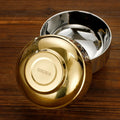 High-quality Gold Dual Wall Heat Resistance Korea Style Dinner 304 Stainless Steel  Bowl Ramen Ice Cream Fruit Soup Noodle Bowl