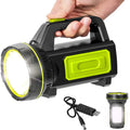 1600 Lumens Led Handle Light Aluminium Emergency Lamp Led Rechargeable Flashlight with USB Charging