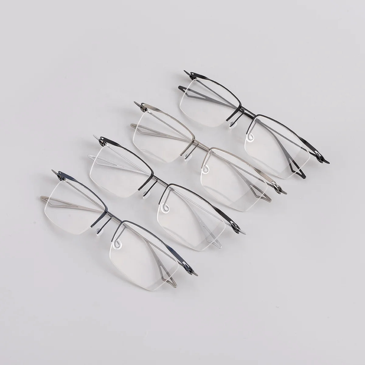 2022 New Xxin A7195 Half Frame Titanium Optical Reading Glasses for Men Mature Business Super Light 10g Exquisite Frames