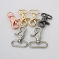Nolvo World 6 Colors 13-20-25-30-38 mm Rose Gold Swivel Snap Hook Carabiner Lanyard Metal Snap Hook Lobster Clasp