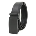 LQBelt Factory Men's Automatic Buckle Belt PU Material Wholesale Belts for Men Iron Buckle Ratchet Belt Custom logo