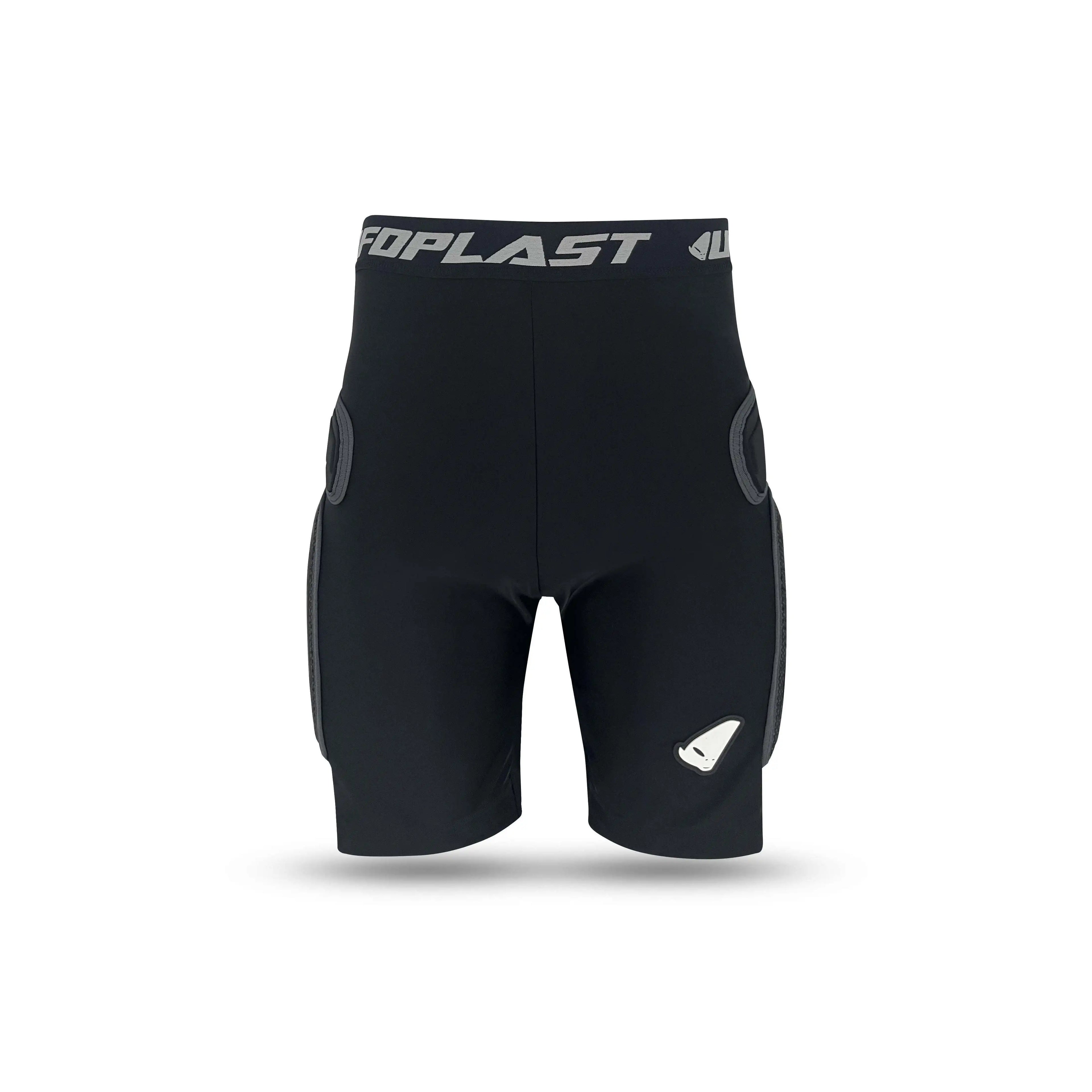 ATOM SV6 Shorts with UFO PLAST Paracoccyge for Motorcycle & Auto Racing Available in Nero (Black)