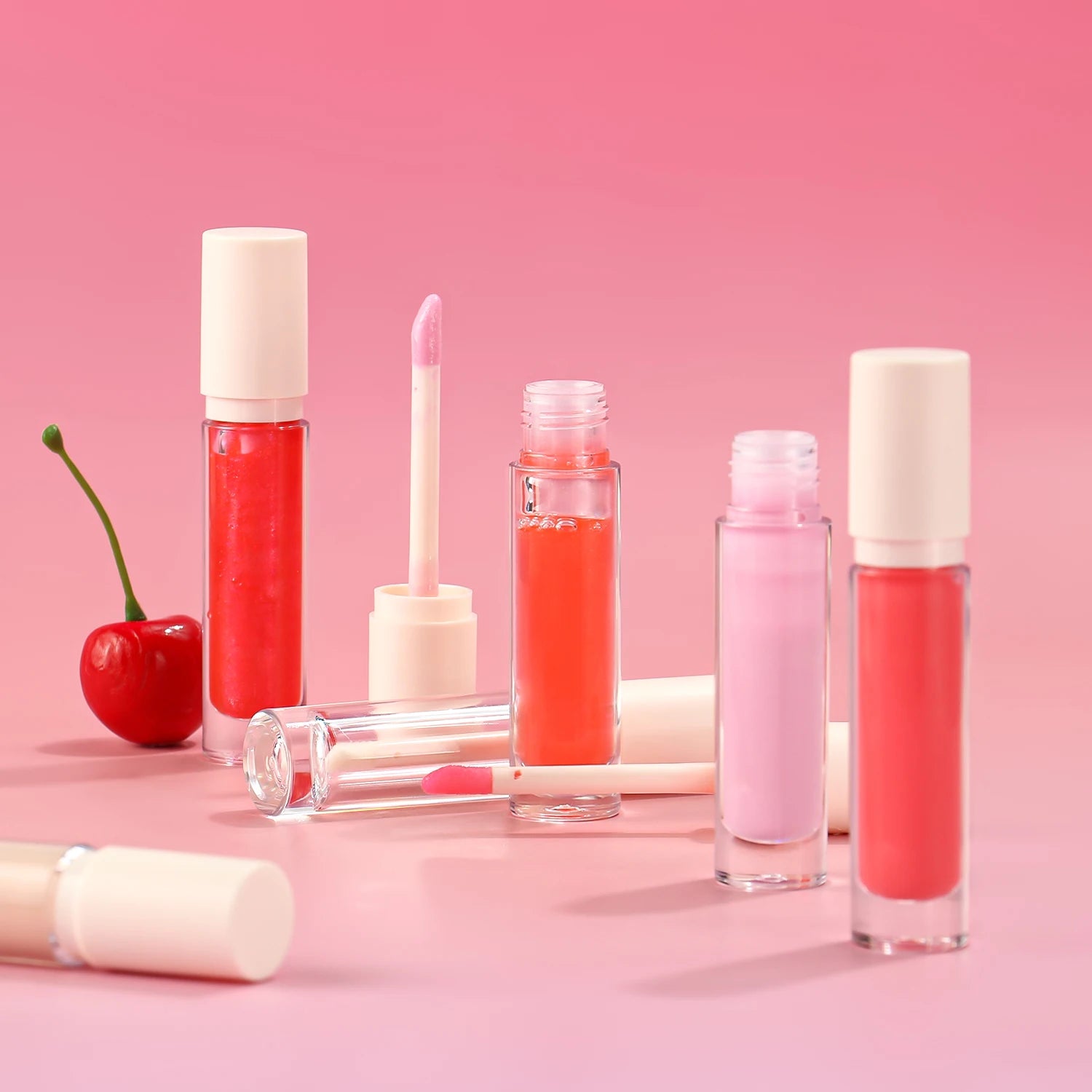 New Design Lip Gloss Custom Logo With Beige Top More Than 150 Glossy Matte Shades Vegan Liquid Lipstick Empty Lipgloss TUbes