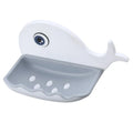 Modern Plastic Bathroom Dolphins Shape Self Draining Drainage Soap Holder