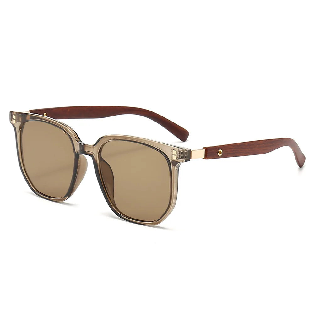 2024 UV400 Unisex Retro Luxury Square Sunglasses Driving Sun Shades PC Frame Sunglasses Custom Logo