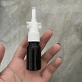 Wholesale Refillable Black Pink Glass Spray Bottles 30ml 5ml 100ml Nasal Rinse Wash Packaging for Brand Dropper Sealing Screen