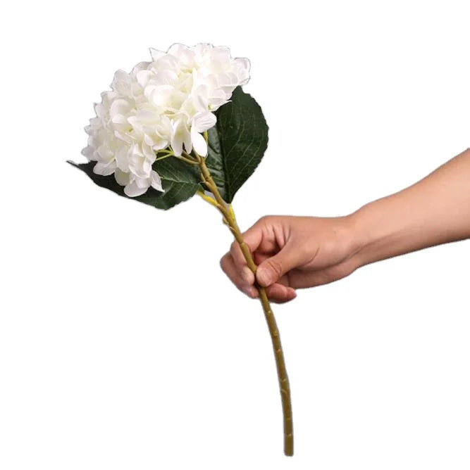 Beautiful New Design Single Stem Artificial Flowers Silk Artificial Hydrangea