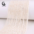 Wholesale 2-3mm 3A Cultured Freshwater Pearls Rice Shape Loose Pearls for Jewelry Making Bracelet Necklace Natural Pearl Beads