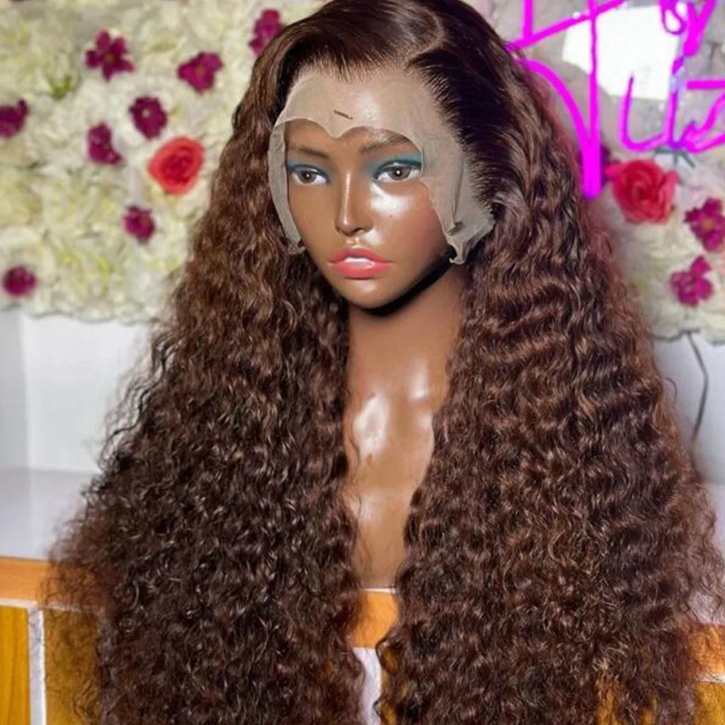 Transparent HD Lace Frontal Wig Vendor Virgin Brazilian Human Hair Wigs for Black Women Water Wave Wigs Human Hair Lace Front