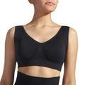 Wholesale Enhanced Smoothing Stretchy Wireless Seamless Plus Size Bralette for Women with Removable Cups As Comfy As Second Skin