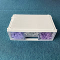 OWNSWING Desktop Storage Container with Drawers Makeup Desk Storage Box Plastic Storage Unit with Drawers